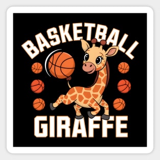 Basketball Giraffe – Cute Funny Sports Animal Magnet